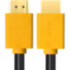 GCR Кабель 3.0m HDMI версия 1.4, черный, желтые коннекторы, OD7.3mm, 30/30 AWG, позолоченные контакты, Ethernet 10.2 Гбит/с, 3D, 4K GCR-HM440-3.0m, экран Greenconnect GCR-HM440-3.0m
