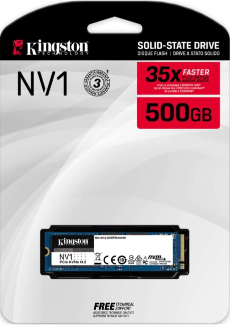 Твердотельный накопитель Kingston NV1 SNVS/500G Твердотельный накопитель Kingston NV1 SNVS/500G