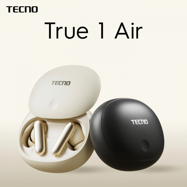 Гарнитура внутриканальные TECNO True 1 Air TU01 AIR CREAMY WHITE Гарнитура внутриканальные TECNO True 1 Air TU01 AIR CREAMY WHITE