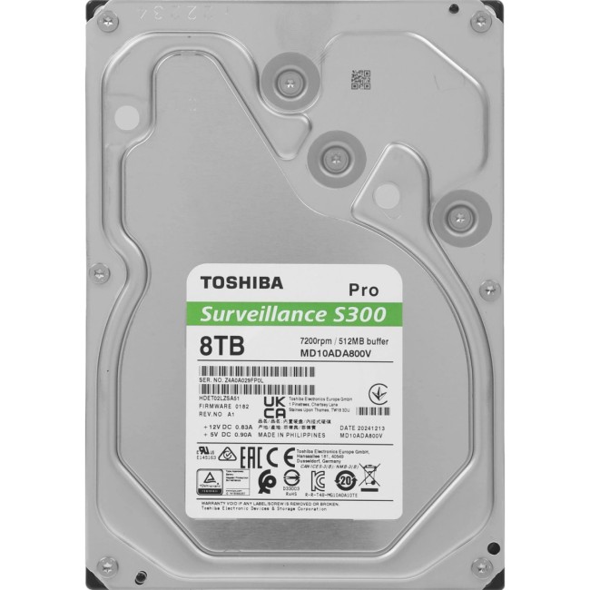 Жесткий диск Toshiba Surveillance S300 Pro 8Tb (MD10ADA800V)
