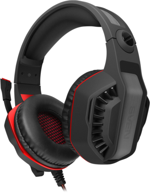 Игровые наушники с микрофоном SVEN AP-U990MV, черный-красный (USB, 7.1) Sven AP-U990MV Игровые наушники с микрофоном SVEN AP-U990MV, черный-красный (USB, 7.1) Sven AP-U990MV