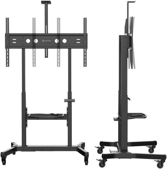 Мобильная стойка МОТОРИЗОВАННАЯ ONKRON на 1 ТВ ONKRON TS1991 eLift BLACK