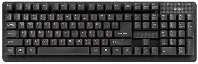 Клавиатура SVEN Standard 301 USB чёрная SVEN Standard 301 USB Black