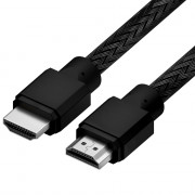 Кабель 0.5m HDMI 2.0, черный нейлон, Ultra HD, 4K 60 fps 60Hz/5K*30Hz, 3D, AUDIO, 18.0 Гбит/с Кабель 4PH-R90010