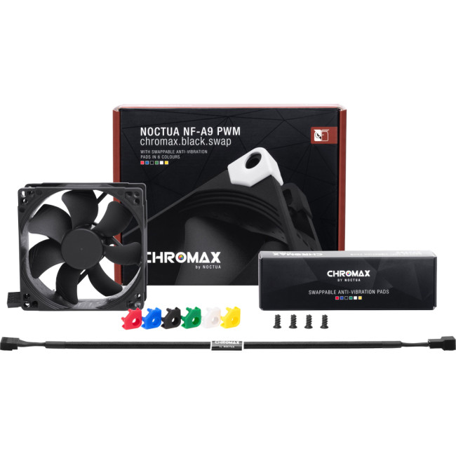 Кулер для корпуса Noctua NF-A9 PWM chromax.black.swap Кулер для корпуса Noctua NF-A9 PWM chromax.black.swap