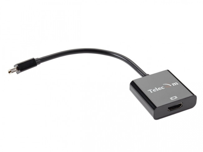 Кабель-переходник Mini DisplayPort (M) -> HDMI (F), 4K@60Hz, Telecom (TA6056) VCOM Mini DisplayPort (m) - HDMI (f)