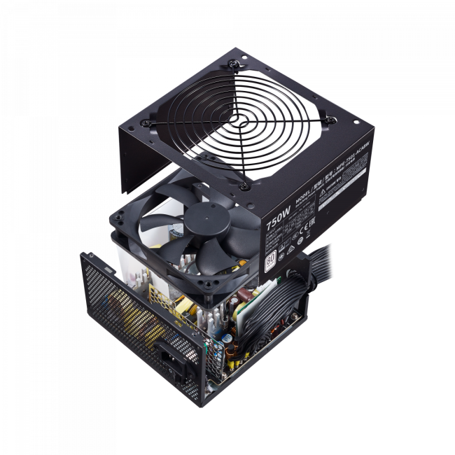 Блок питания 750 Ватт Cooler Master MWE 750 White 230V V2