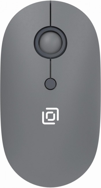 Мышь Oklick 408MW графитовый оптическая 1600dpi silent беспров. USB для ноутбука 4but (2007533) Oklick 2007533