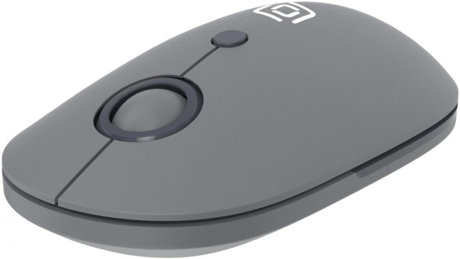 Мышь Oklick 408MW графитовый оптическая 1600dpi silent беспров. USB для ноутбука 4but (2007533) Oklick 2007533