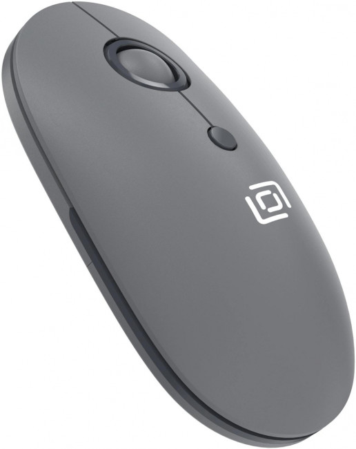 Мышь Oklick 408MW графитовый оптическая 1600dpi silent беспров. USB для ноутбука 4but (2007533) Oklick 2007533