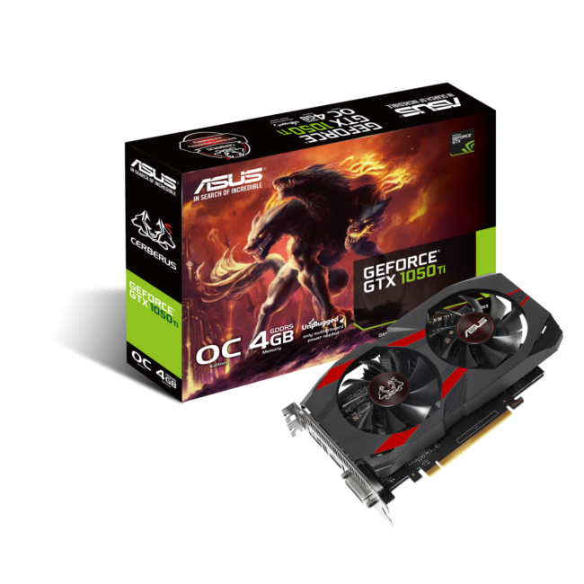 Видеокарта ASUS CERBERUS-GTX1050TI-O4G