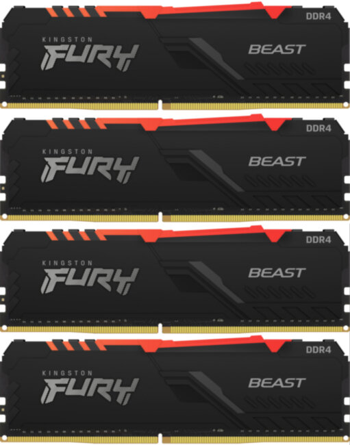Память оперативная Kingston FURY Beast RGB KF432C16BBAK4/32 Память оперативная Kingston FURY Beast RGB KF432C16BBAK4/32