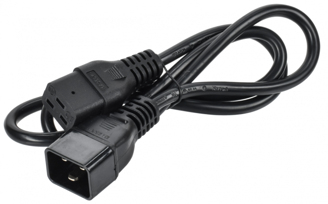 Кабель электропитания PDU 3х1,5 1М с разъёмами С19-C20 ITK PC-C19C20-1M