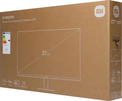 Монитор Монитор Xiaomi 27" A27i 1920x1080, IPS, 16:9, 178° /178°, 100 Hz, 6 ms GTG, 250 cd/m2, 1000:1, Регулировка наклона экрана, 1xHDMI (v.2.0), 1xDP (v.1.4), sRGB 99%, HDR10, Low Blue Light, VESA 75x75, Black, P27FBA-RAGL (ELA5345EU)