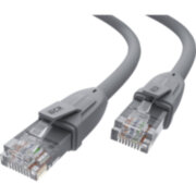 GCR Патч-корд прямой 0.75m UTP кат.6, серый, 24 AWG, ethernet high speed, RJ45, T568B, GCR-52543 Greenconnect GCR-52543
