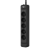 Сетевой фильтр AGNI плоский TP-FS5E-3m-black, 5 розеток Schuko, чёрный, кабель 3 метра, мощность нагрузки 4000 Вт, 16А, заземление, защита от короткого замыкания, сечение кабеля 3 х 1.5 кв.мм., размер 324x59x39 мм. AGNI TP-FS5E-3m-black Сетевой фильтр AGNI плоский TP-FS5E-3m-black, 5 розеток Schuko, чёрный, кабель 3 метра, мощность нагрузки 4000 Вт, 16А, заземление, защита от короткого замыкания, сечение кабеля 3 х 1.5 кв.мм., размер 324x59x39 мм. AGNI TP-FS5E-3m-black