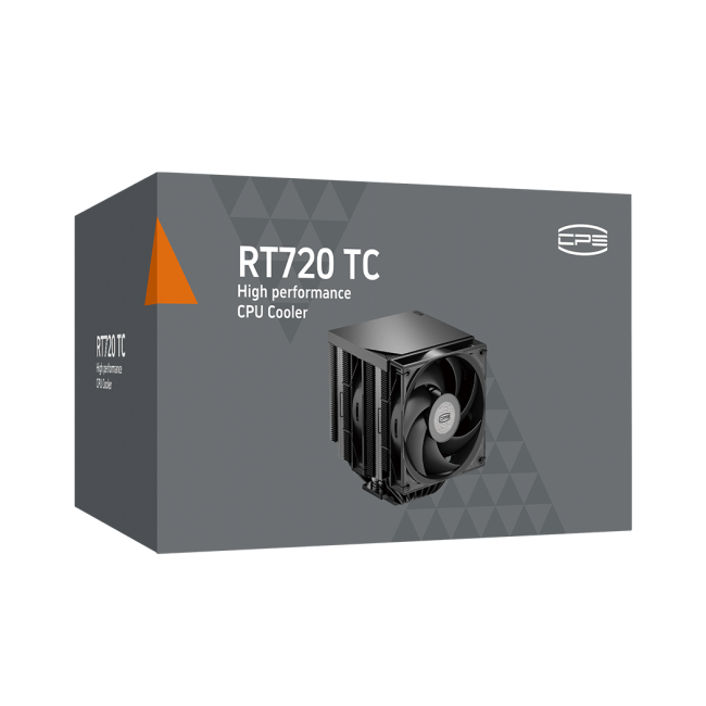Кулер для процессора PCCooler CPU Cooler RT720 TC BK BLACK Кулер для процессора PCCooler CPU Cooler RT720 TC BK BLACK