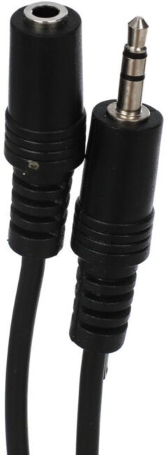 Кабель удлинительный 3.5 Jack (M) - 3.5 Jack (F), стерео, аудио, 5.0м VCOM <VAV7179-5M> VCOM mini jack 3.5 mm (m) - mini jack 3.5 mm (f) 5м