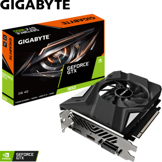 Видеокарта Gigabyte GeForce GTX 1650 D6 4G (rev. 2.0) Видеокарта Gigabyte GeForce GTX 1650 D6 4G (rev. 2.0)