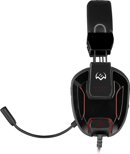 Игровые наушники с микрофоном SVEN AP-G555MV, черный-красный Sven AP-G555MV Игровые наушники с микрофоном SVEN AP-G555MV, черный-красный Sven AP-G555MV