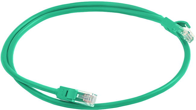 Greenconnect Патч-корд прямой, малодымный LSZH 3.0m UTP кат.6, зеленый, 24 AWG, литой, ethernet high speed, RJ45, T568B, GCR-50729 Greenconnect RJ45(m) - RJ45(m) Cat. 6 U/UTP LSZH 3м зелёный
