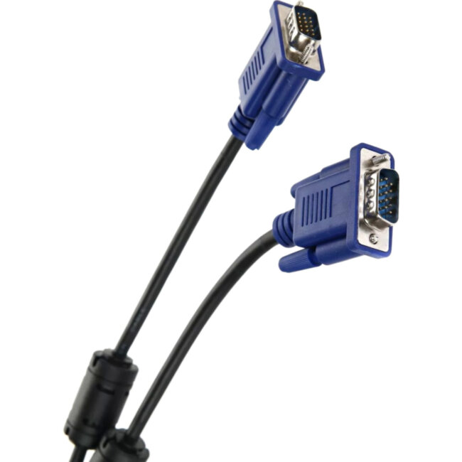 Кабель соединительный SVGA (15M/M) 3m 2 фильтра TV-COM <QCG120H-3M> VCOM QCG120H-3M