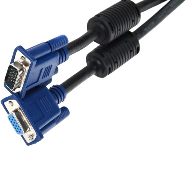 Кабель соединительный SVGA (15M/M) 3m 2 фильтра TV-COM <QCG120H-3M> VCOM QCG120H-3M