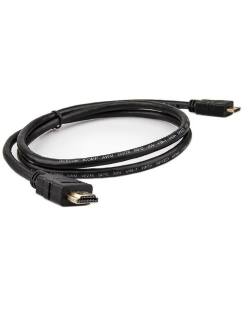 Кабель HDMI-19M --- MiniHDMI-19M ver 2.0+3D/Ethernet,1m Telecom <TCG205-1M> Telecom HDMI (m) - mini-HDMI (m) 1м Кабель HDMI-19M --- MiniHDMI-19M ver 2.0+3D/Ethernet,1m Telecom <TCG205-1M> Telecom HDMI (m) - mini-HDMI (m) 1м