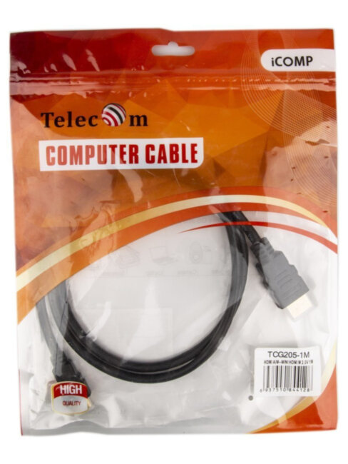 Кабель HDMI-19M --- MiniHDMI-19M ver 2.0+3D/Ethernet,1m Telecom <TCG205-1M> Telecom HDMI (m) - mini-HDMI (m) 1м Кабель HDMI-19M --- MiniHDMI-19M ver 2.0+3D/Ethernet,1m Telecom <TCG205-1M> Telecom HDMI (m) - mini-HDMI (m) 1м