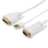 Кабель DVI-VGA 1.8 m (DVI-D с чипом, белый, в пакете) ATcom DVI-D (m) - VGA (m) 1.8 м