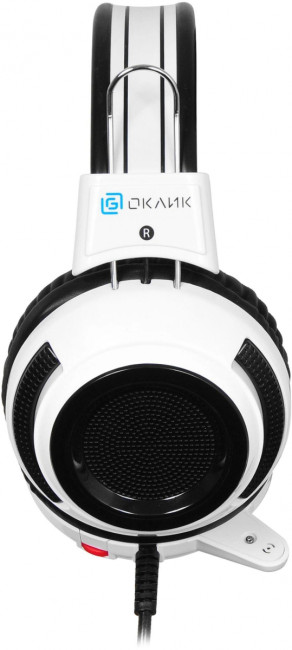 Наушники с микрофоном Oklick HS-G300 ARMAGEDDON белый/черный 2.2м мониторные оголовье (361558) Oklick 361558 Наушники с микрофоном Oklick HS-G300 ARMAGEDDON белый/черный 2.2м мониторные оголовье (361558) Oklick 361558