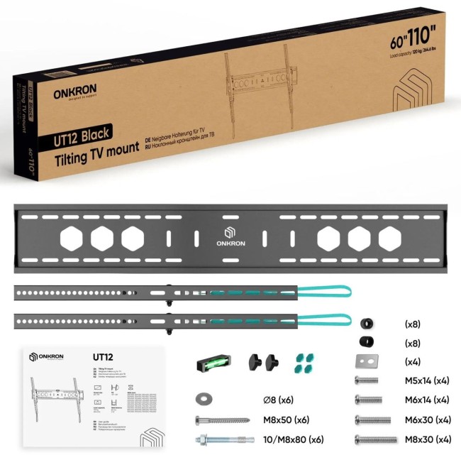 Кронштейн ONKRON ONKRON ONKRON UT12 BLACK