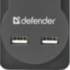 Сетевой фильтр Defender DFS 755 5,0 м, 5 розеток, 2xUSB, 2.1A Defender DFS 755 (5 м, 5 розеток)