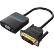 Мультимедиа конвертер активный Vention DVI-D 25М > VGA - 0.15 м. Чёрный Мультимедиа конвертер Vention DVI-D 25М/VGA F/micro USB F (EBBBB)