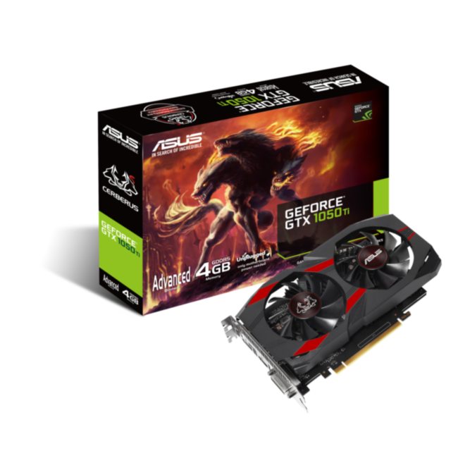 Видеокарта ASUS CERBERUS-GTX1050TI-A4G Видеокарта ASUS CERBERUS-GTX1050TI-A4G