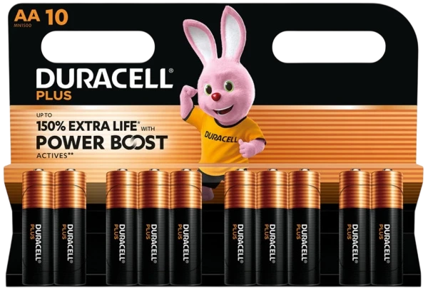 Батарейка AA DURACELL LR6 BL10PLUS Батарейка AA DURACELL LR6 BL10PLUS