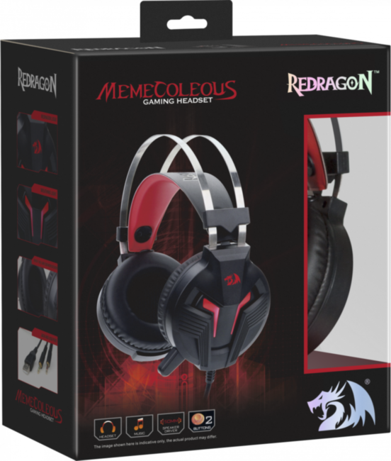 Redragon Игровая гарнитура Memecoleous черный+красный, кабель 1.8 м Redragon Memecoleous Redragon Игровая гарнитура Memecoleous черный+красный, кабель 1.8 м Redragon Memecoleous