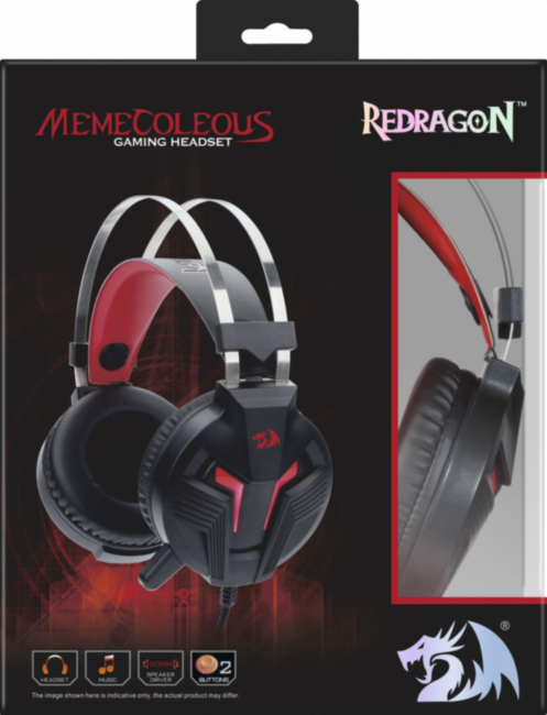 Redragon Игровая гарнитура Memecoleous черный+красный, кабель 1.8 м Redragon Memecoleous Redragon Игровая гарнитура Memecoleous черный+красный, кабель 1.8 м Redragon Memecoleous