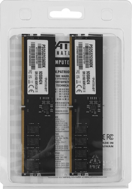 Память DDR5 2x16Gb 5600MHz Patriot PSD532G5600K