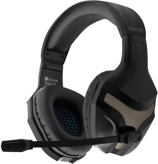 Наушники с микрофоном Oklick HS-L370G ECLIPSE черный 2м мониторные оголовье (1090730) Oklick 1090730
