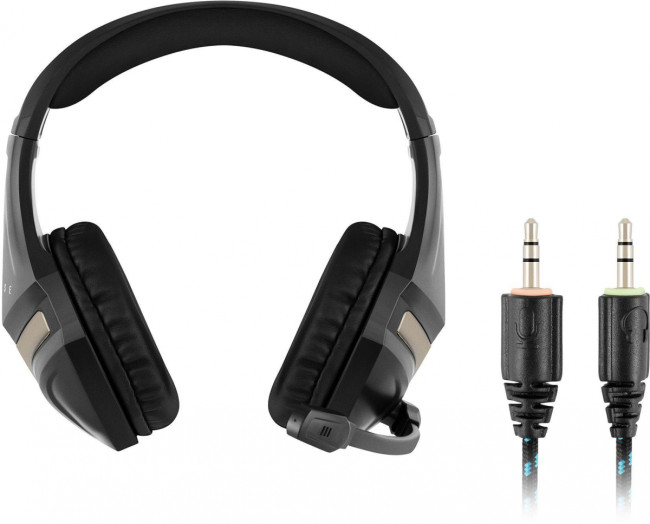 Наушники с микрофоном Oklick HS-L370G ECLIPSE черный 2м мониторные оголовье (1090730) Oklick 1090730