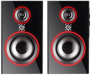 Defender Акустическая 2.0 система Solar 20 20 Вт, подсветка, BT, 230В Defender 65721