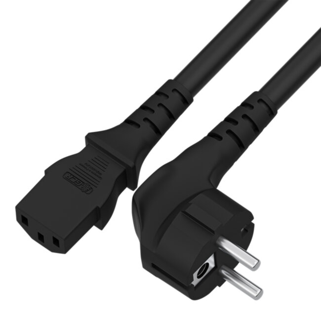 GCR Кабель питания 10.0m, Евровилка угловая - С13, 3*0,5mm, черный, GCR-54373 Greenconnect GCR-54373 GCR Кабель питания 10.0m, Евровилка угловая - С13, 3*0,5mm, черный, GCR-54373 Greenconnect GCR-54373