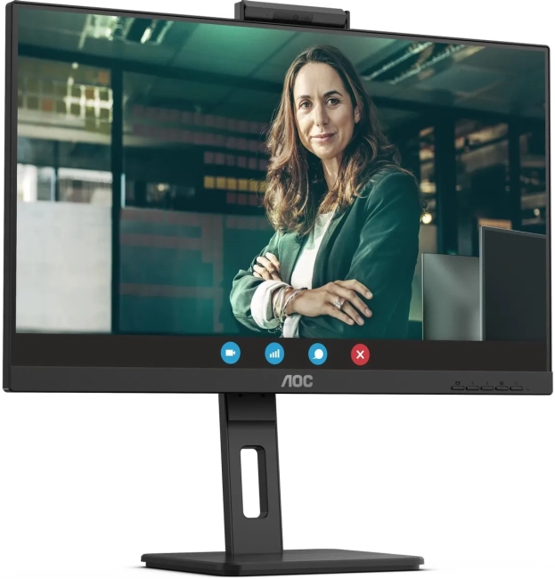 Монитор AOC Q27P3QW 27" 2560x1440, IPS, 75Hz, 50M:1, 350cd, 4ms, 2xHDMI 1.4, DisplayPort 1.2, 4xUSB 3.2, Camera 2.0mp, H. adj 150mm, pivot, Speakers, VESA, 3Y, Black AOC Q27P3QW 27" Монитор AOC Q27P3QW 27" 2560x1440, IPS, 75Hz, 50M:1, 350cd, 4ms, 2xHDMI 1.4, DisplayPort 1.2, 4xUSB 3.2, Camera 2.0mp, H. adj 150mm, pivot, Speakers, VESA, 3Y, Black AOC Q27P3QW 27"