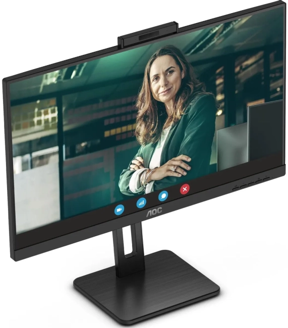 Монитор AOC Q27P3QW 27" 2560x1440, IPS, 75Hz, 50M:1, 350cd, 4ms, 2xHDMI 1.4, DisplayPort 1.2, 4xUSB 3.2, Camera 2.0mp, H. adj 150mm, pivot, Speakers, VESA, 3Y, Black AOC Q27P3QW 27" Монитор AOC Q27P3QW 27" 2560x1440, IPS, 75Hz, 50M:1, 350cd, 4ms, 2xHDMI 1.4, DisplayPort 1.2, 4xUSB 3.2, Camera 2.0mp, H. adj 150mm, pivot, Speakers, VESA, 3Y, Black AOC Q27P3QW 27"