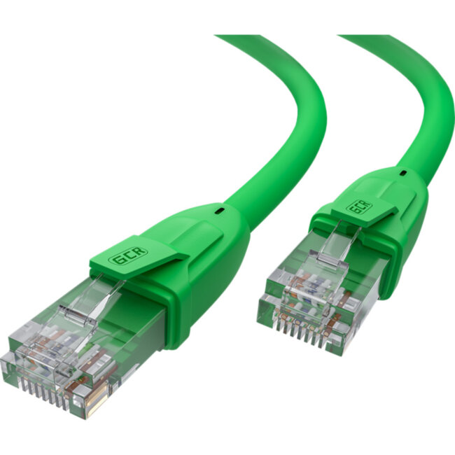 GCR Патч-корд прямой 2.5m UTP кат.6, зеленый, 24 AWG, ethernet high speed, RJ45, T568B, GCR-52413 Greenconnect GCR-52413