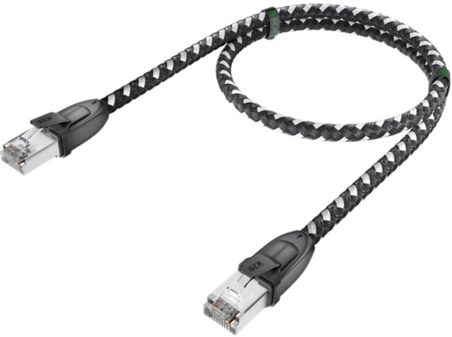 GCR Патч-корд PROF прямой 1.0m, UTP медь кат.6, STRONG черно-белый нейлон, ethernet high speed 10 Гбит/с, T568B, GCR-52776 Greenconnect RJ45(m) - RJ45(m) Cat. 6 1м черно-белый GCR Патч-корд PROF прямой 1.0m, UTP медь кат.6, STRONG черно-белый нейлон, ethernet high speed 10 Гбит/с, T568B, GCR-52776 Greenconnect RJ45(m) - RJ45(m) Cat. 6 1м черно-белый
