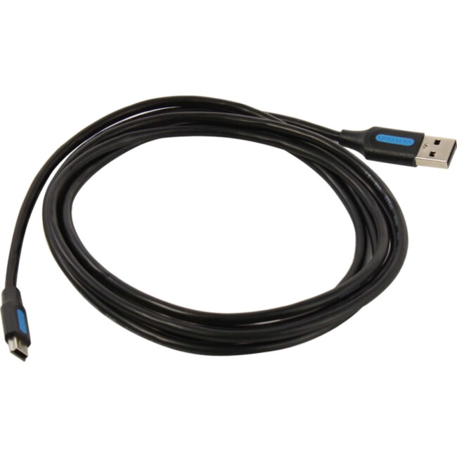 Кабель Vention USB 2.0 AM/mini B 5pin - 2м Кабель Vention USB 2.0 AM/mini-B - 2 м (COMBH)