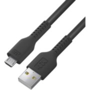 Кабель 0.5m MicroUSB, черный, черный ПВХ 4PH 4PH-R90061