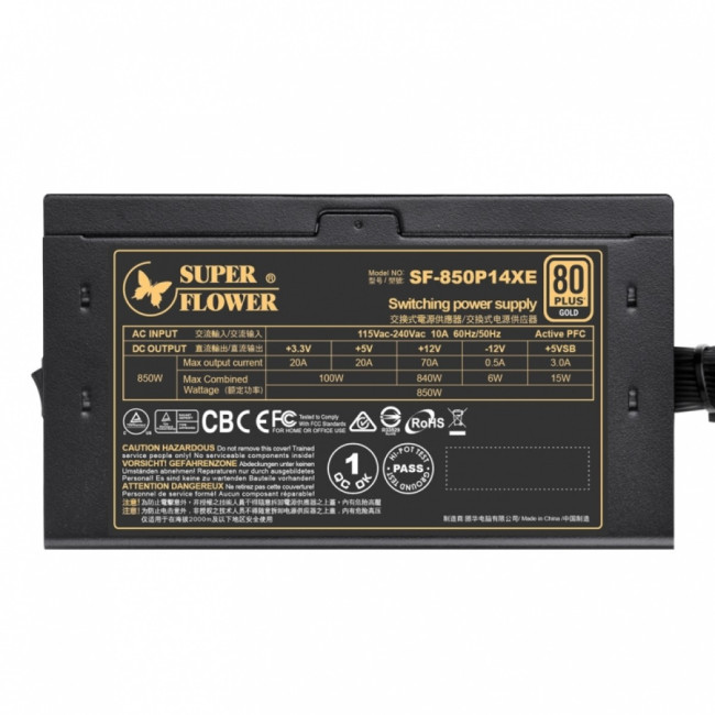 блок питания 850 Ватт Super Flower Power Supply Legion GX PRO Gold блок питания 850 Ватт Super Flower Power Supply Legion GX PRO Gold